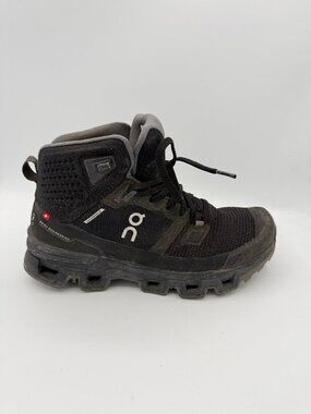 On Cloud Women's Cloudrock Hiking Boots Black 6.5